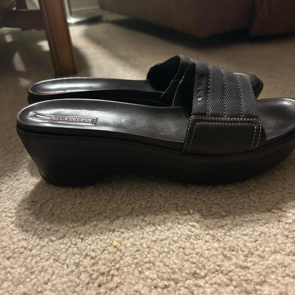 Vintage Prada Platform Slide Sandals - Picture 11 of 15